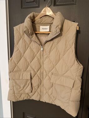 Heimish Quilted Puffer Vest in Taupe